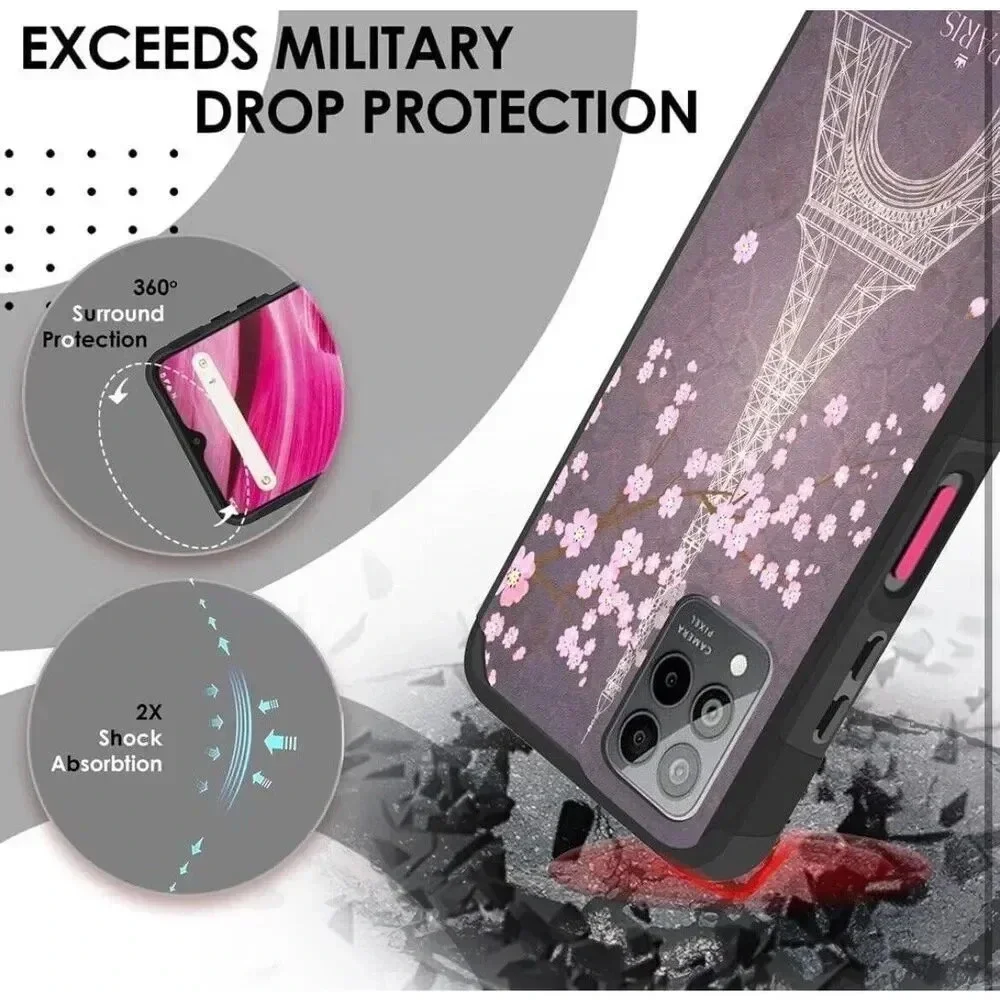 Hybrid Case Cover For Revvl Pro 5G 6.82” Quad Camera Tough‎ Heavy Duty